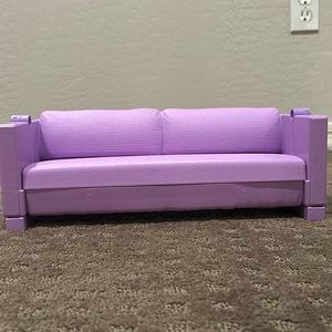 Purple Barbie Foldable Couch Bed